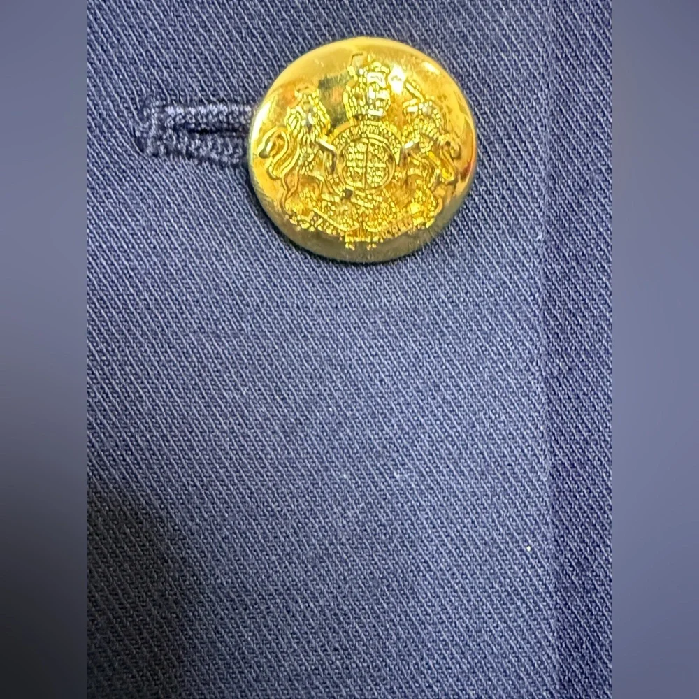 Lauren Ralph Lauren Wool Blend Blazer Preppy Classic lapel collar logo button 12 - Picture 5 of 12